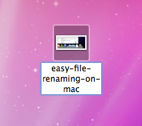 adding a better finder rename to right click on mac