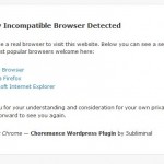 Morally Incompatible Browser Detected - 5ubliminal