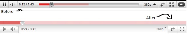 New Youtube Player: Before and After
